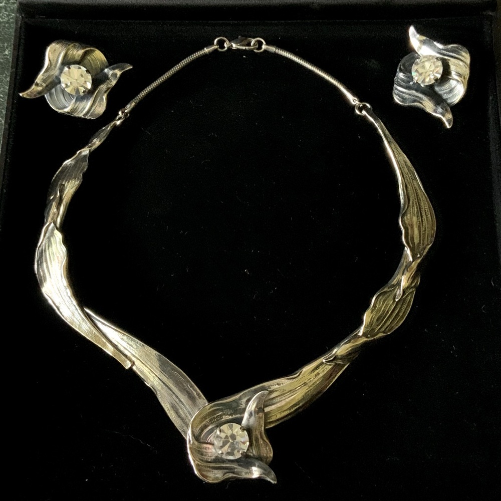 Ermani Bulatti necklace & earring set Vintage rare